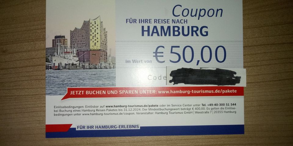 Gutschein Hamburg Reise, Coupon in Hamburg