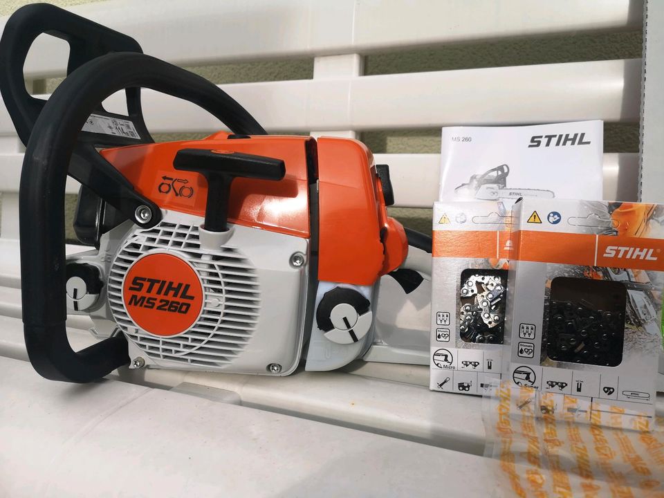 Stihl MS 260 NEU Profisäge / Kettensäge / Motorsäge mit 2 Ketten in Woltorf