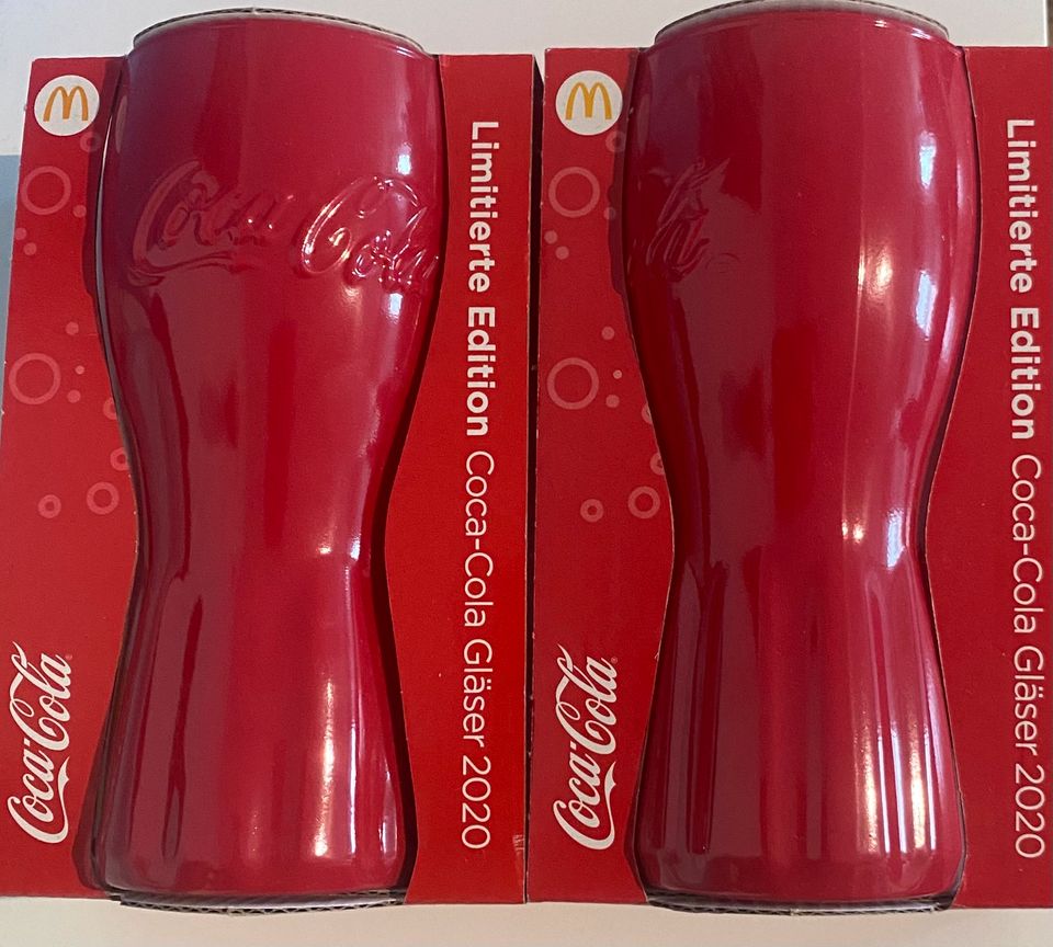 Coca Cola Gläser Limitierte Edition 2020 ROT in Oberhausen