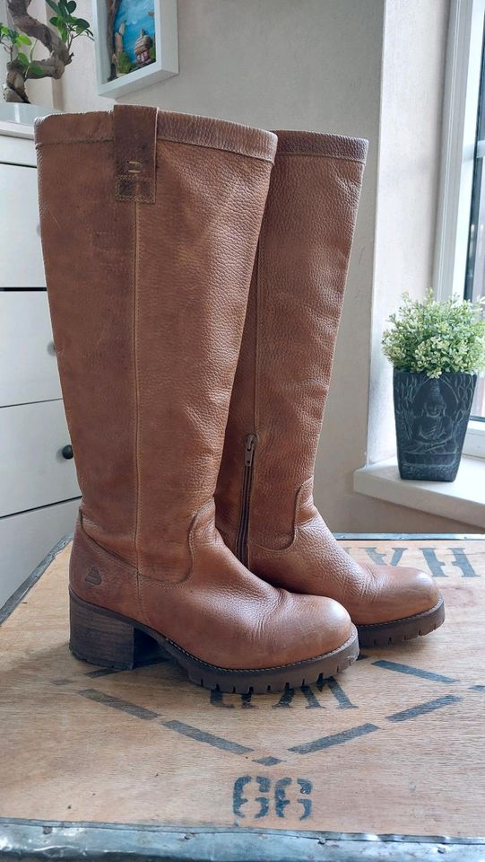 ❗️Stiefel Damen Bullboxer Leder caramel Gr.40❗️ in Berlin