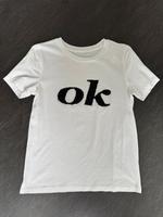 T-Shirt weiß von H&M Top wie NEU mit Glitzer-Print Gr. S Nordrhein-Westfalen - Ense Vorschau