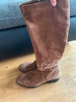 Wildlederstiefel braun ungefüttert Bayern - Frauenneuharting Vorschau