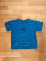 Adidas T-Shirt blau Logo 128 USA Sport Jungen Kinder Baden-Württemberg - Asperg Vorschau