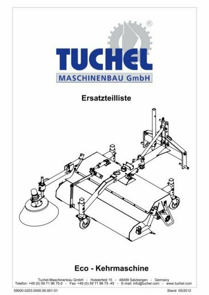 Tuchel Original - Ersatzteile, Besen, Dichtung, Walze, Kehrwalze in Mittelbiberach