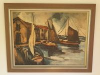 Maritimes Ölbild "Le Port" von MAURICE VLAMINCK, TOP Reproduktion Berlin - Zehlendorf Vorschau