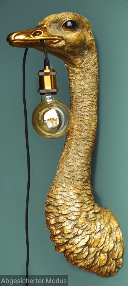 %FINAL SALE% Designer Wandlampe Wandleuchte Strauß Lampe gold in Berlin