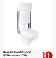 Wand-WC-Komplettset mit Spülkasten weiss 5-tlg Baden-Württemberg - Heilbronn Vorschau