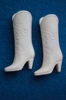 Barbie ★ Stiefel 1980er Cowboystiefel Boots Western weiß vintage Kreis Pinneberg - Rellingen Vorschau