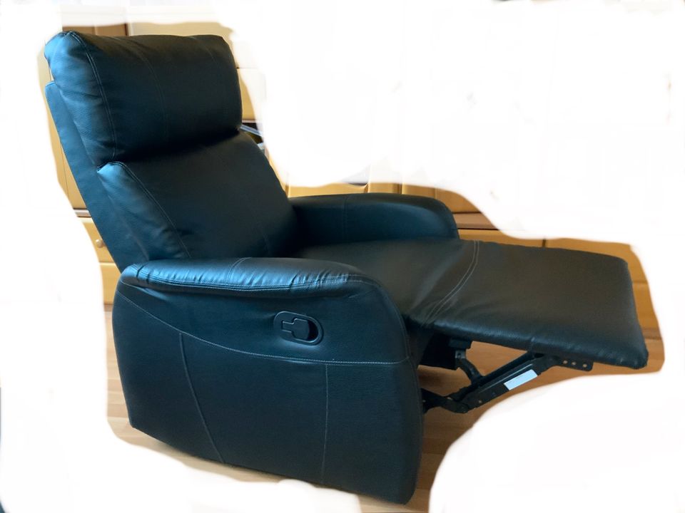 Relax-,Fernseh-,Liege Sessel verstellbar schwarz neuwertig in Lohfelden