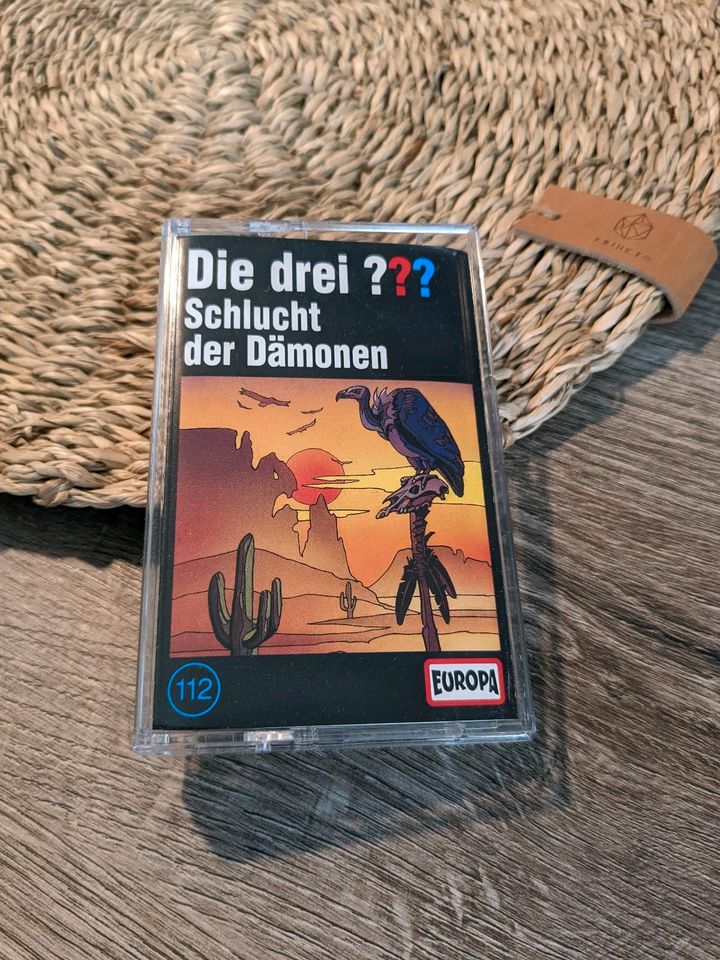 Die Drei Fragezeichen Folge 112 MC Kassette Schlucht der Dämonen in Burg (Dithmarschen)