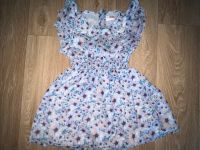 Schönes leichtes Mädchen Sommerkleid hellblau/lila blumig  104 Nordrhein-Westfalen - Hemer Vorschau