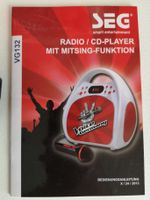 CD Player Radio SEG The Voice of Germany Mitsingfunktion Baden-Württemberg - Mühlingen Vorschau