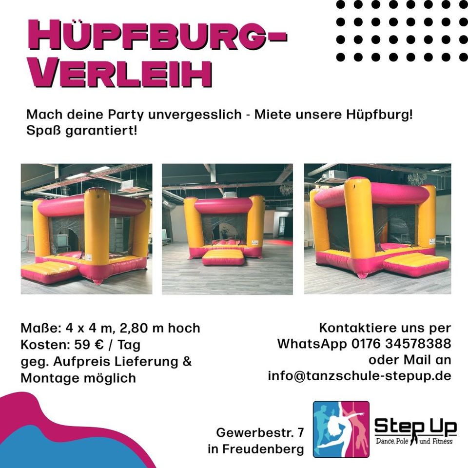 Vermietung / Hüpfburg / Kinder / Geburtstag in Freudenberg