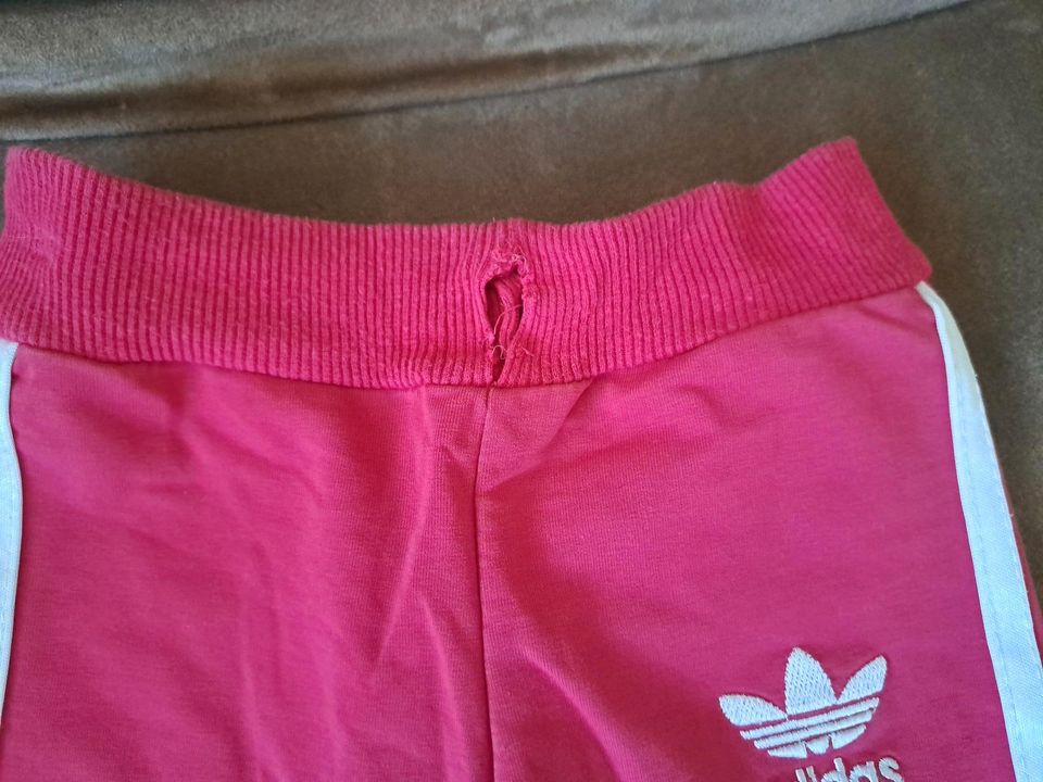 Adidas leggings capri Baumwolle pink rosa 98-104/110 Gr 3 in Germering