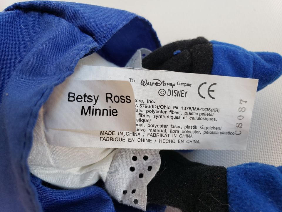 Disney Minnie Mouse Maus Betsy Ross Kolonialflagge Kuscheltier in Gundelsheim