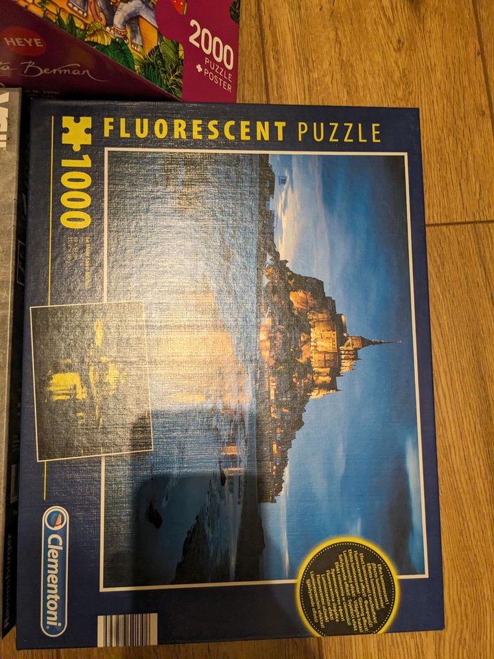 3 x Puzzle 1000 teile verschiedene Motive in Pförring