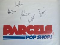 Parcels Plakat mit Unterschriften der Band Berlin - Lichtenberg Vorschau