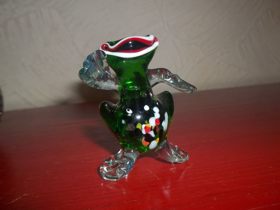 Murano Glas Vase Aschenbecher Kerzenhalter Frosch in Bielefeld