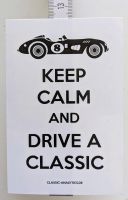 Keep calm and drive a classic - Aufkleber Sticker Essen - Essen-Frintrop Vorschau