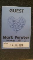 Backstage Pass MARK FORSTER Tour 2019 Baden-Württemberg - Buchen (Odenwald) Vorschau