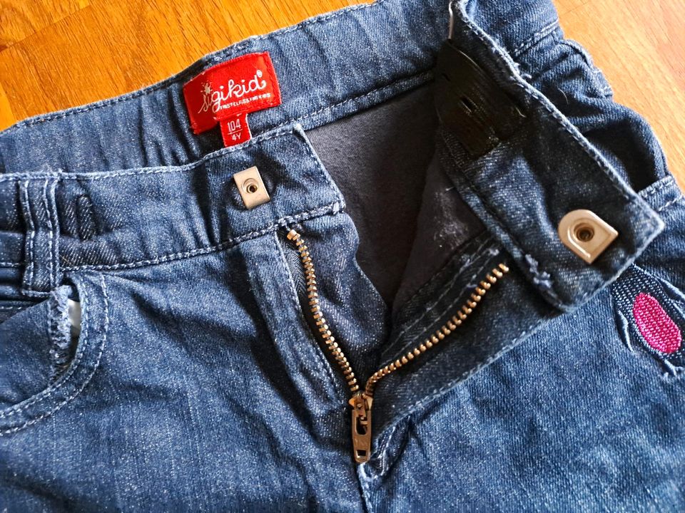 Hose sigikid Jeanshose gefüttert Thermojeans Größe 104 Mädchen in Wittingen