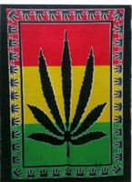 Indisches Baumwoll-Wandtuch Cannabis Blatt Nordrhein-Westfalen - Kleve Vorschau