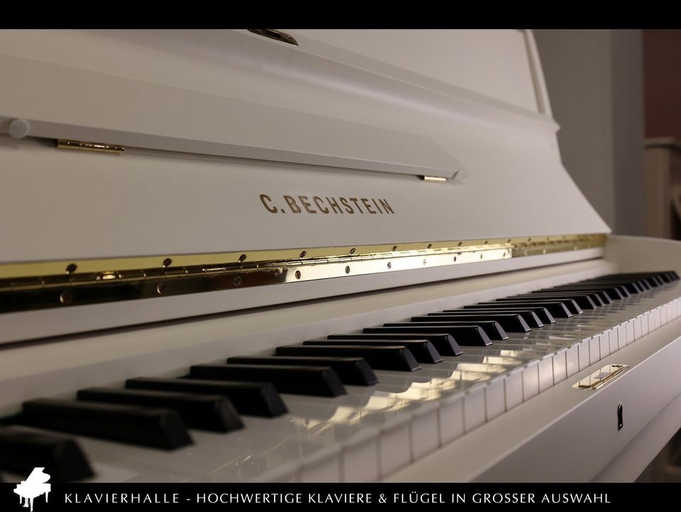 Klangvolles C.Bechstein Klavier, 114cm, weiss satiniert ★ Bj.1980 in Altenberge