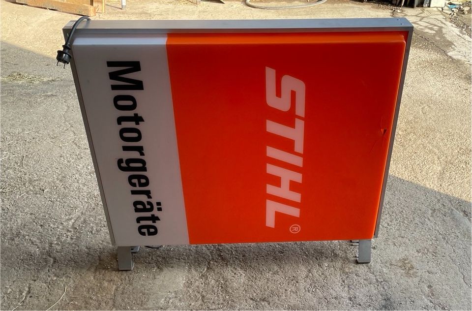 Stihl Beluchtet Reklame Motorsäge Kettensäge Freischneider in Kerpen