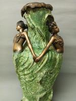 Antike Große Bronze Vase von Luis Chalon (1866-1940) West - Sindlingen Vorschau