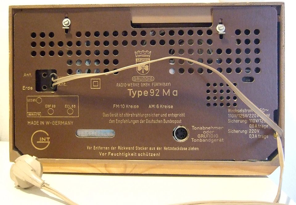 Grundig Radio Typ 92 Ma für Sammler in München