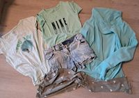 Jeansshorts Tshirt Leggings Fleecejacke 134 140 146 Schleswig-Holstein - Norderstedt Vorschau