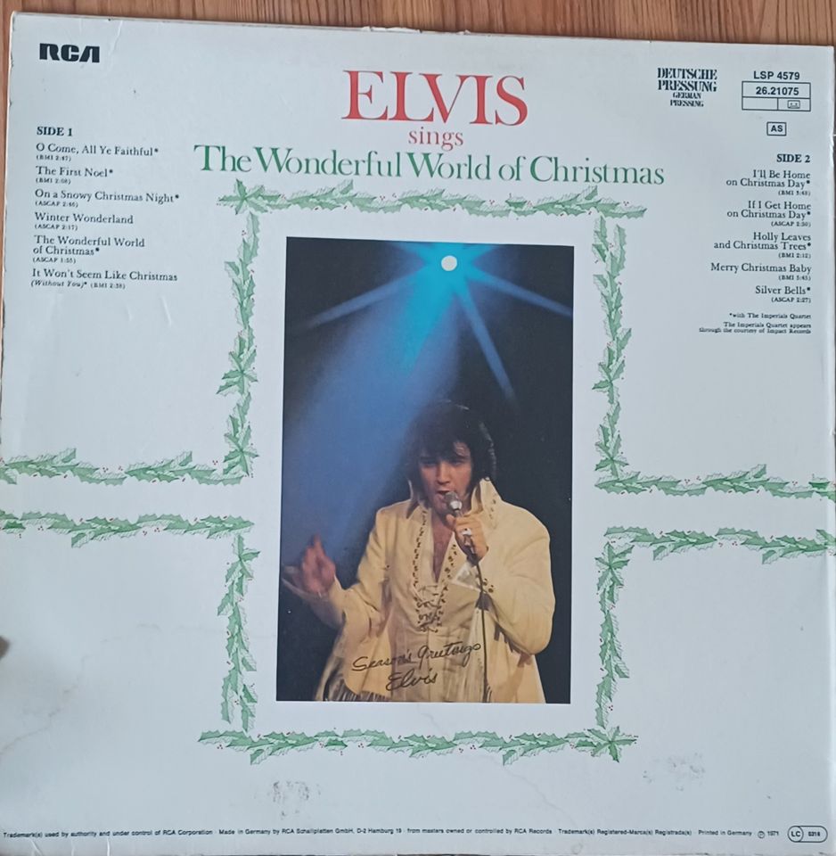 Schallplatte Elvis - The Wunderful World of Christmas in Küps