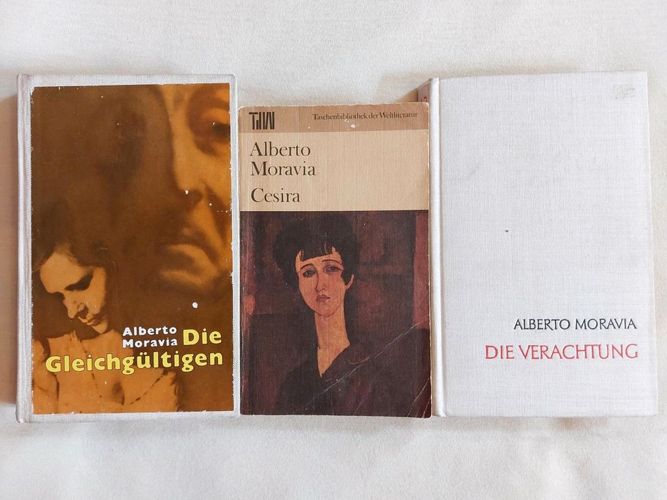 3x Alberto Moravia Die Gleichgültigen / Cesira / Die Verachtung in Dresden