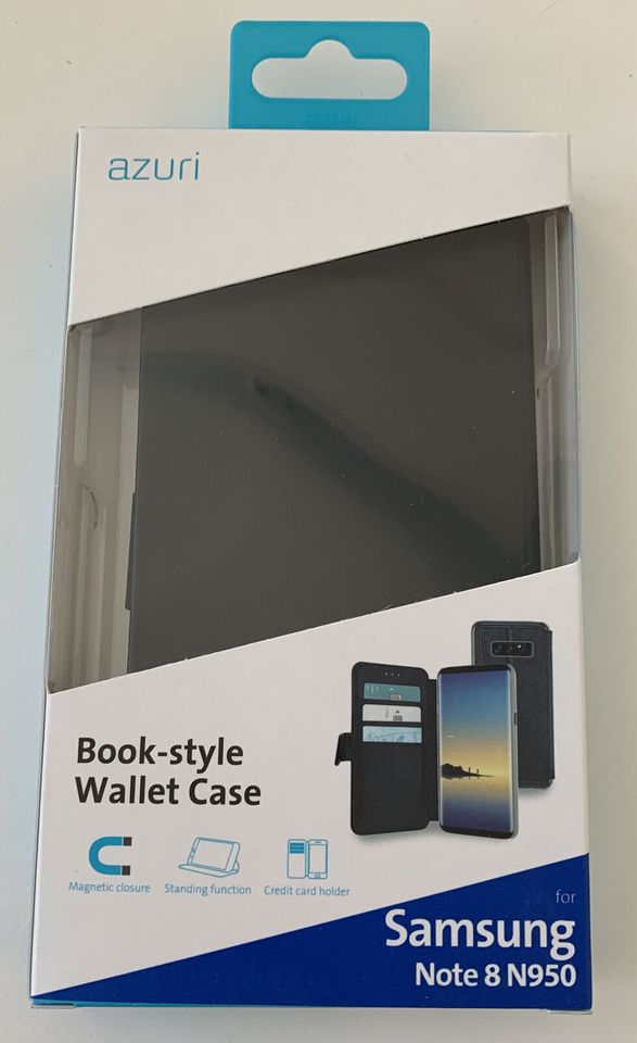 Azuri Wallet Case + Aufstellfunktion für Samsung Note 8 N950 in Illingen
