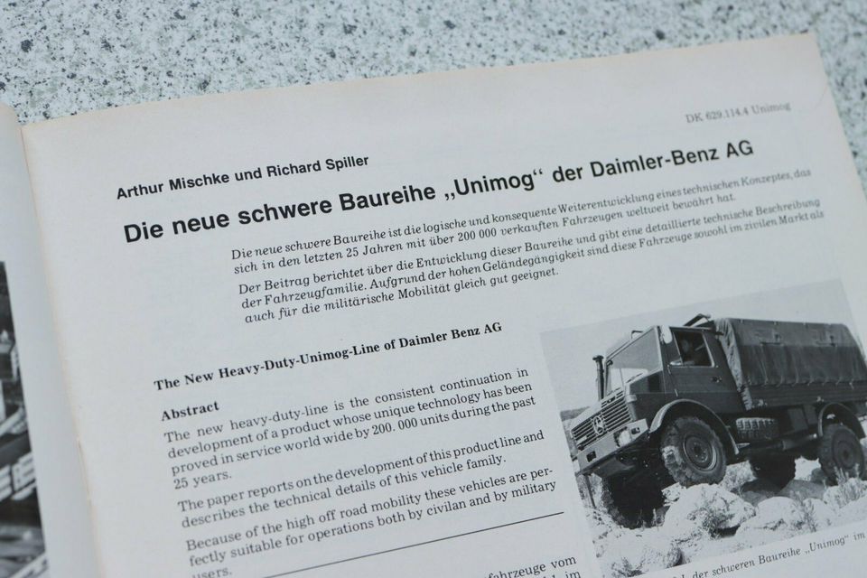 Bericht Mercedes Unimog 435 1978 kein Test in Hamburg