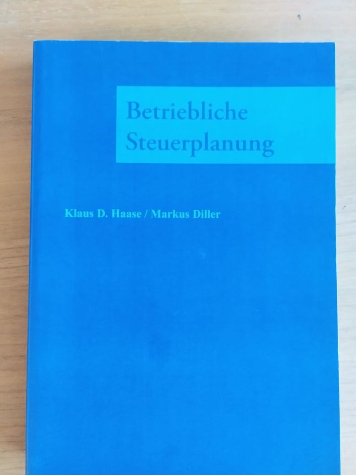 Buch "Betriebliche Steuerplanung" Haase/Diller 1. Auflage 2006 in Reisbach