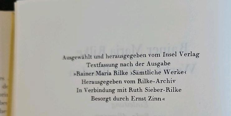 Rilke Werke in drei Bänden. Gedicht-Zyklen, Gedichte Übertrag... in Coesfeld