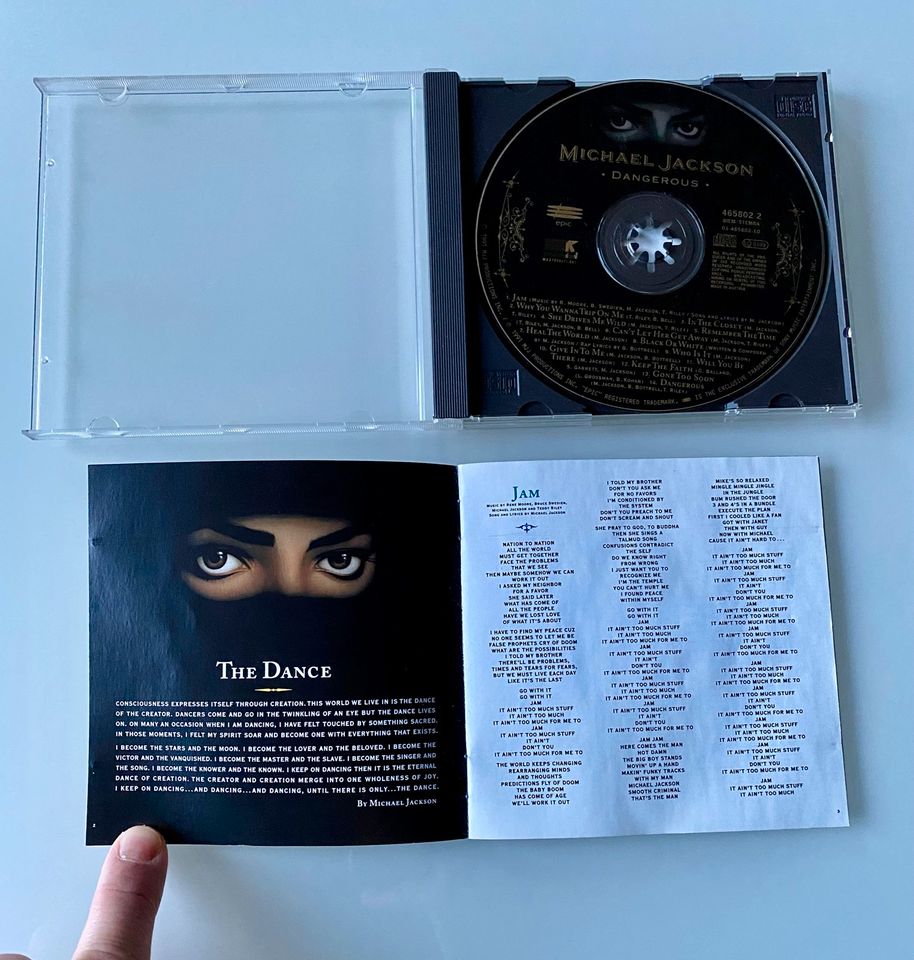 Michael Jackson - Dangerous CD Album 1991 Europe King of Pop in Vettelschoß