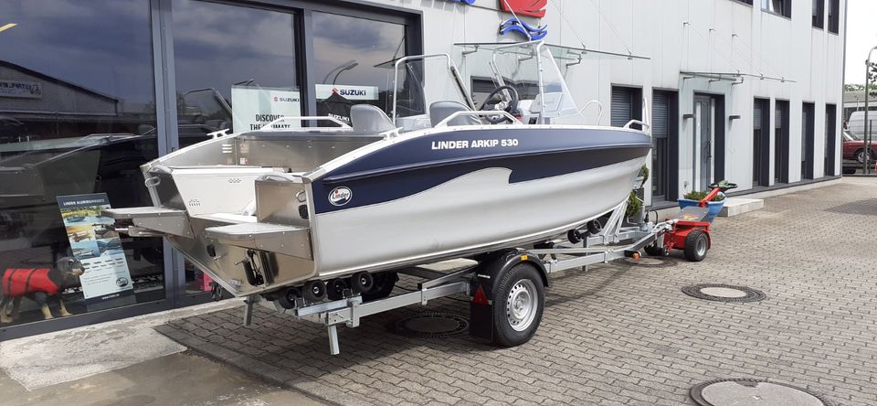 Linder Arkip 530 BR , Motorboot, Aluminiumboot mit Suzuki DF80ATL in Bergkamen