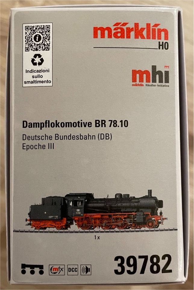 Märklin Dampflokomotive BR 78.10 39782 in Ennepetal