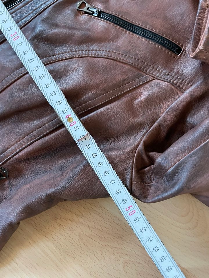 Lederjacke - sehr weich - braun - 100% Leder - Vera Pelle in Varel