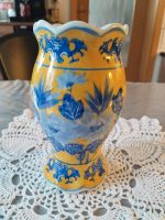 Vase gelb/ blau ca. 20 cm hoch Hessen - Babenhausen Vorschau