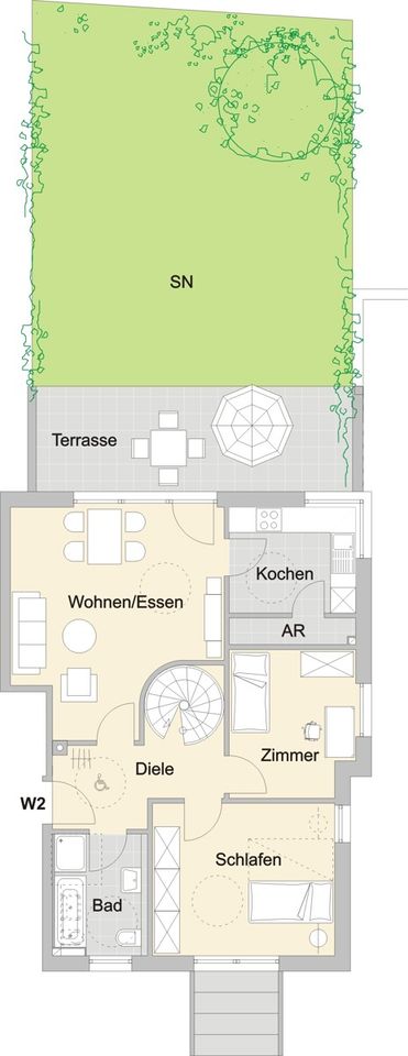 Neubau - KFW Effizienzhaus 40 Standard: Großzügige 3-Zimmer-ETW mit Garten PLUS Hobbyraum im Keller! in Nürnberg (Mittelfr)