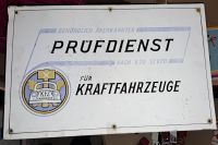 Schild "Prüfdienst für Kraftfahrzeuge" ca. 48x31 cm, 60er Jahre Baden-Württemberg - Freudenstadt Vorschau