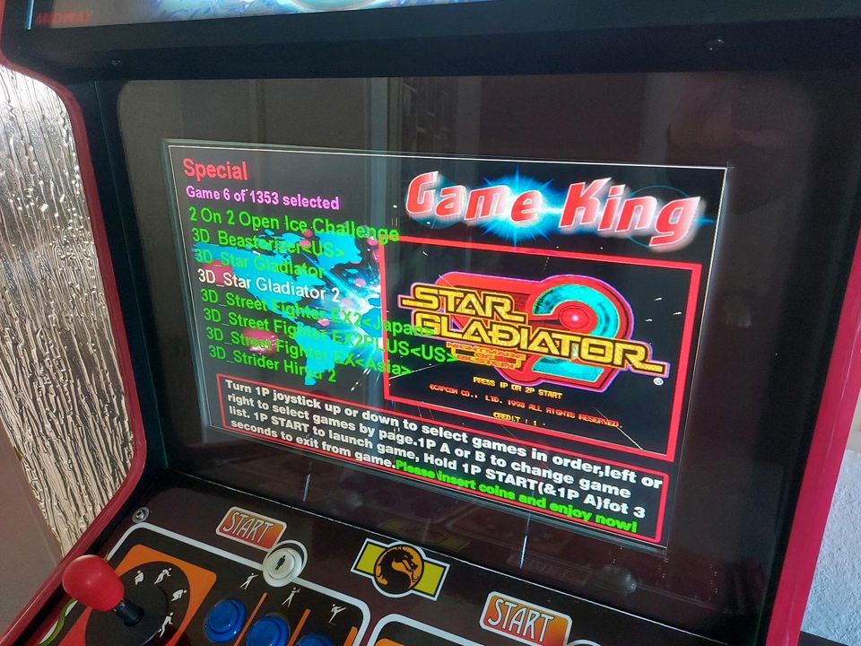 Arcade Automat G-688 Classic Version mit 2100 Spiele in Flensburg