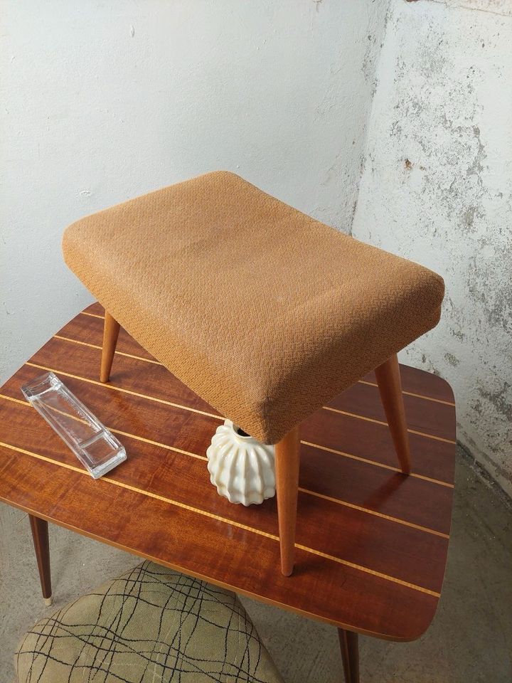 Vintage Hocker Sitzhocker 60er 70er DDR Retro in Leipzig