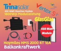 1800 Wp Balkonkraftwerk Hoymiles HMS-2000 4T 16A Trina 450 Watt Glas/Glas Module Rheinland-Pfalz - Niederbreitbach Vorschau