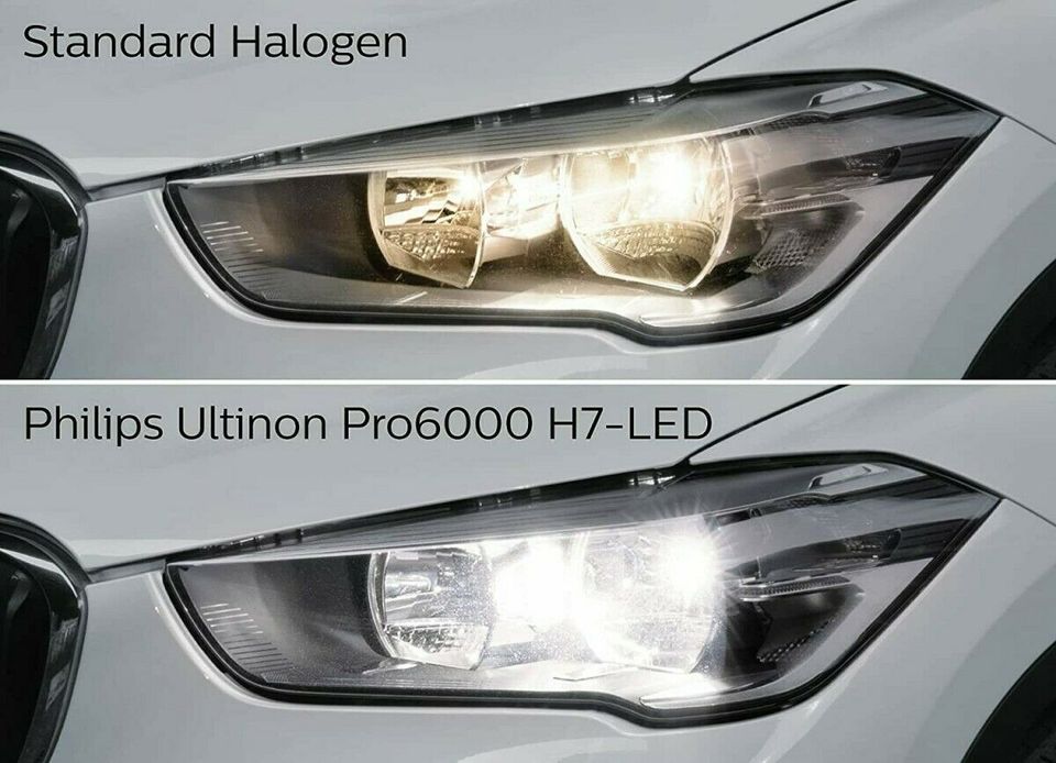 H7 Led 12V 20W Philips Ultinon Pro6000 Birne für Ford C-Max 10-15 in Calden