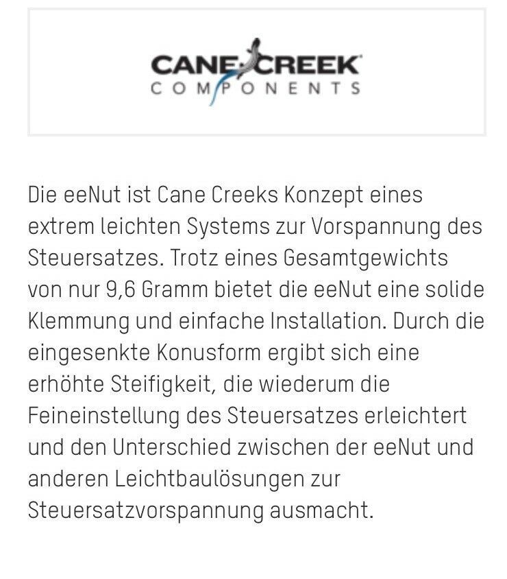 Cane Creek Steuersatz Spanner Kralle Neu Zustand in Höchstberg