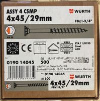 Würth Assy 4 4x45/29 mm Holzschrauben Sachsen - Radeburg Vorschau